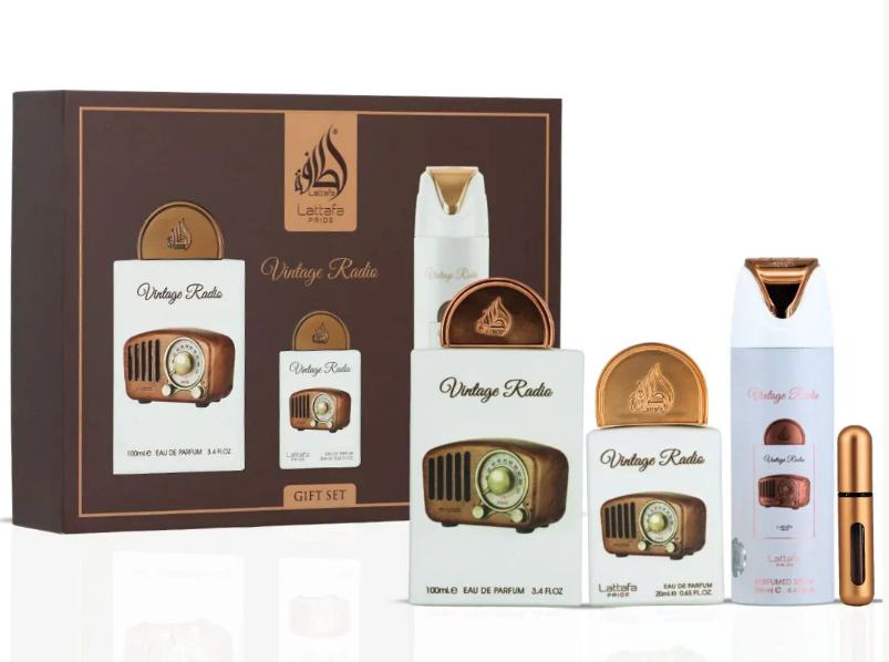 Set Regalo Vintage Radio Lattafa Pride