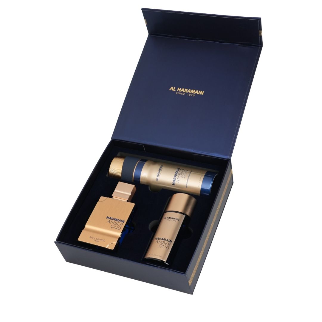 Set Haramain Amber Oud Bleu Edition Perfume