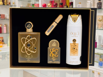 Set Regalo Tharwah Gold Lattafa Pride