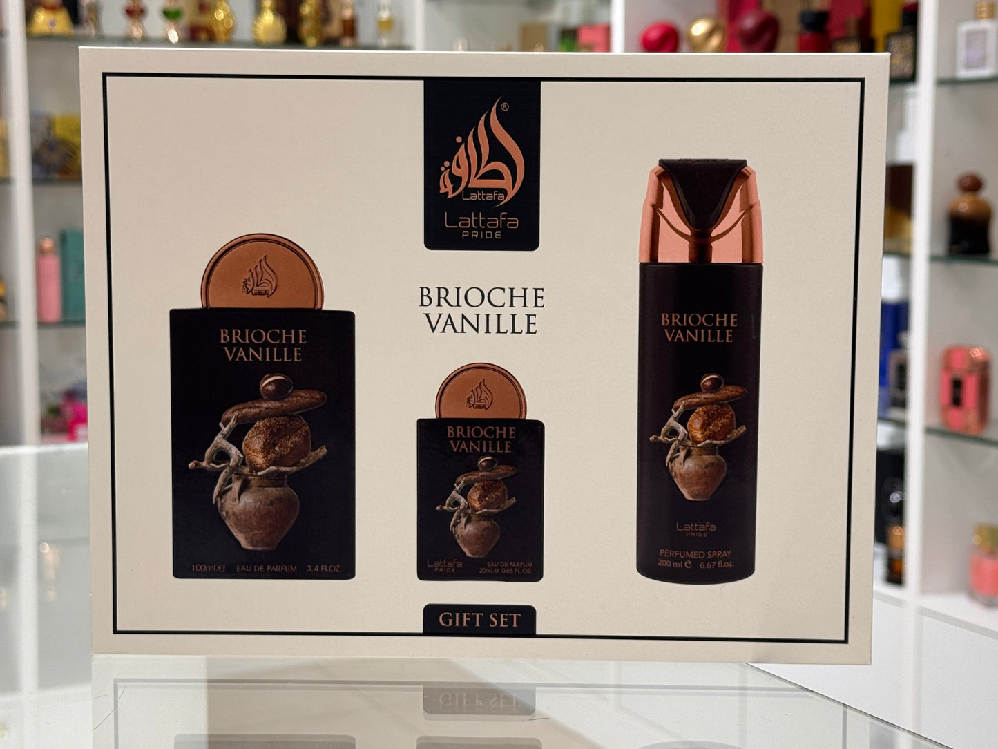 Set Regalo Brioche Vanille Lattafa Pride