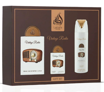Set Regalo Vintage Radio Lattafa Pride